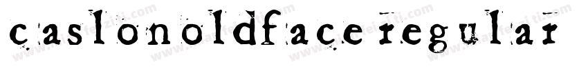 CaslonOldFace regular字体转换
